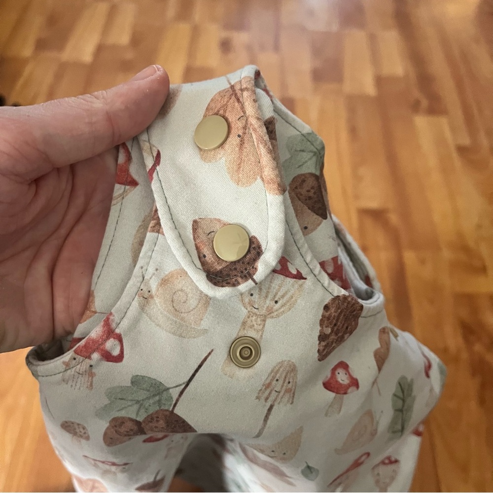 Cotton Woodland Mushroom Romper - Picture 4 of 8